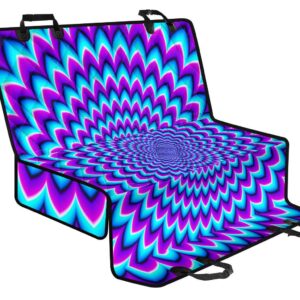 Blue Expansion Moving Optical Illusion Pet Car Back Seat Cover - 2277cff37f44
