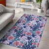 Blue Fairy Rose Unicorn Pattern Rug Sport Decor Gift Floor Decor Living Room Carpet Rug Area Rug - a18cc2c91381
