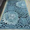 Blue Flower 1 Rug Sport Decor Gift Floor Decor Living Room Carpet Rug Area Rug - d334f06b3742