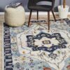 Blue Flower Rug Sport Decor Gift Floor Decor Living Room Carpet Rug Area Rug - 4714e094061f