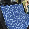 Blue Giraffe Pattern Print Car Back Seat Cover Dog Car Seat Covers - f567fcf937bc