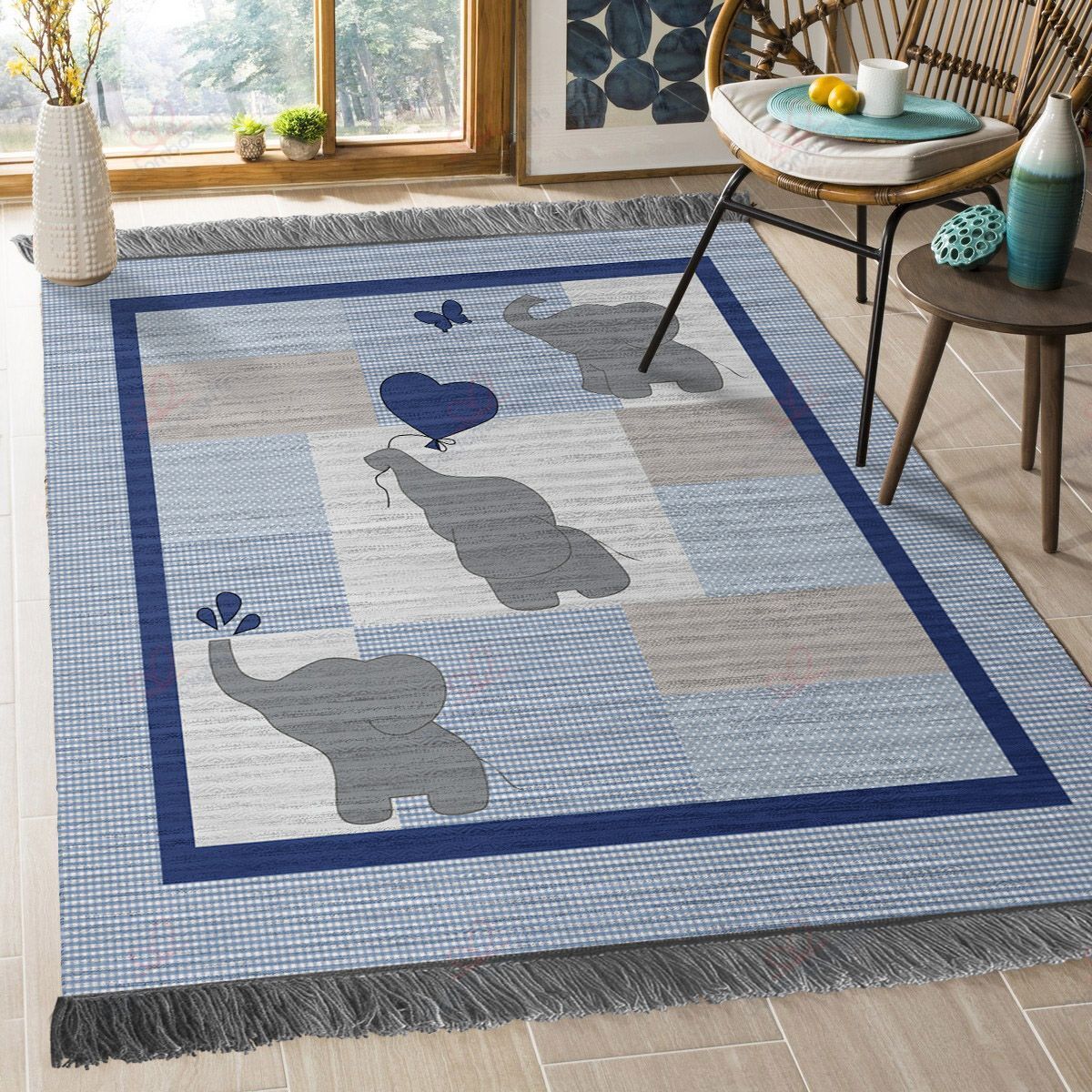Blue Gray Elephant Rug Sport Decor Gift Floor Decor Living Room Carpet Rug Area Rug - 8fd3ffd8edc5 Blue Gray Elephant Rug Sport Decor Gift Floor Decor Living Room Carpet Rug Area Rug - 8fd3ffd8edc5