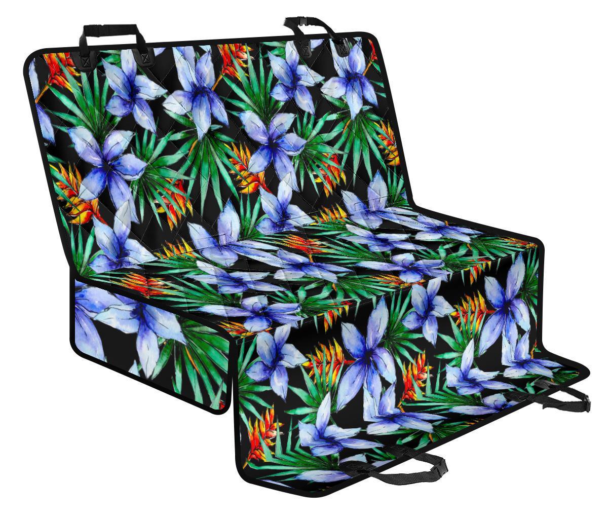 Blue Hawaiian Wildflowers Pattern Print Pet Car Back Seat Cover - b1d27d6a1130 Blue Hawaiian Wildflowers Pattern Print Pet Car Back Seat Cover - b1d27d6a1130