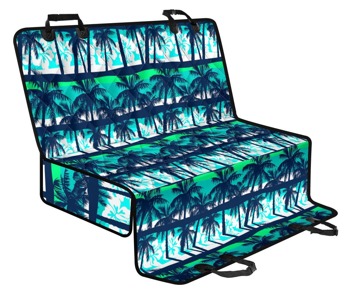Blue Hibiscus Palm Tree Pattern Print Pet Car Back Seat Cover - 3d17a0f118e0 Blue Hibiscus Palm Tree Pattern Print Pet Car Back Seat Cover - 3d17a0f118e0