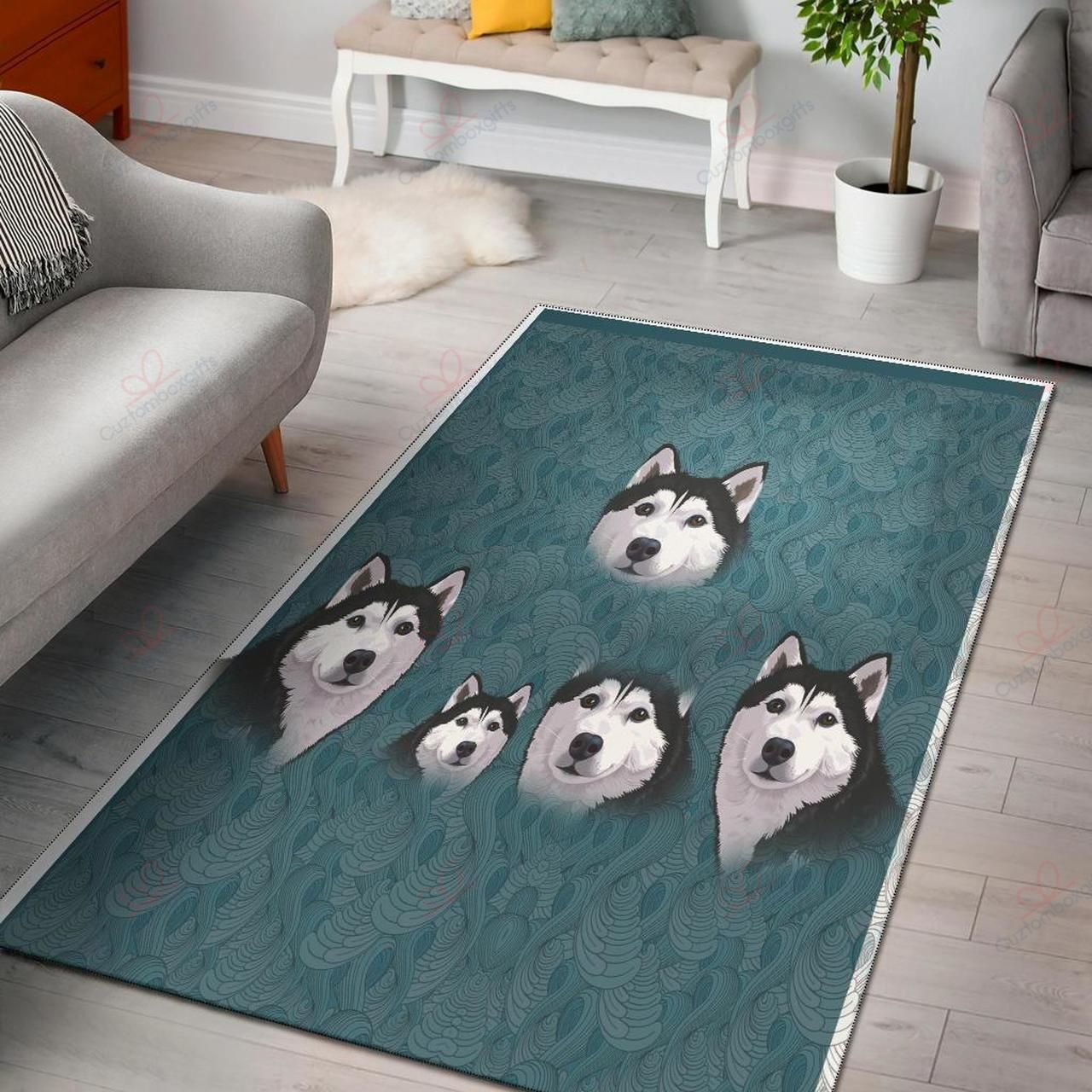 Blue Husky Rug Sport Decor Gift Floor Decor Living Room Carpet Rug Area Rug - 5ce434ce8a7a Blue Husky Rug Sport Decor Gift Floor Decor Living Room Carpet Rug Area Rug - 5ce434ce8a7a