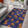 Blue Leaf Pineapple Pattern Rug Sport Decor Gift Floor Decor Living Room Carpet Rug Area Rug - 0872bbca98f8