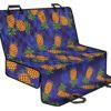 Blue Leaf Pineapple Pattern Print Pet Car Back Seat Cover - 16153143cbbb