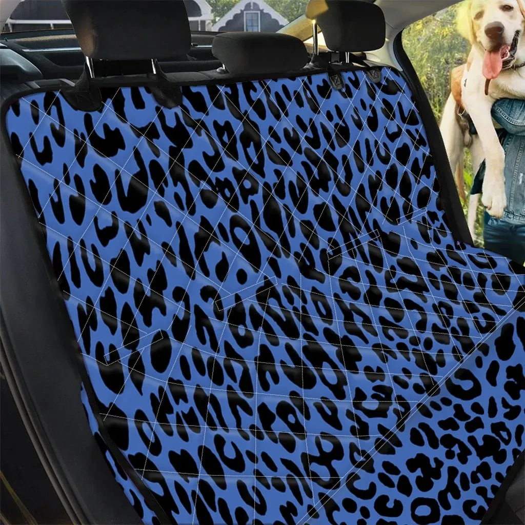 Blue Leopard Pattern Print Car Back Seat Cover Dog Car Seat Covers - cf4ad752a594 Blue Leopard Pattern Print Car Back Seat Cover Dog Car Seat Covers - cf4ad752a594