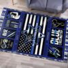 Blue Lives Matter Rug Sport Decor Gift Floor Decor Living Room Carpet Rug Area Rug - 656b2b703cd1