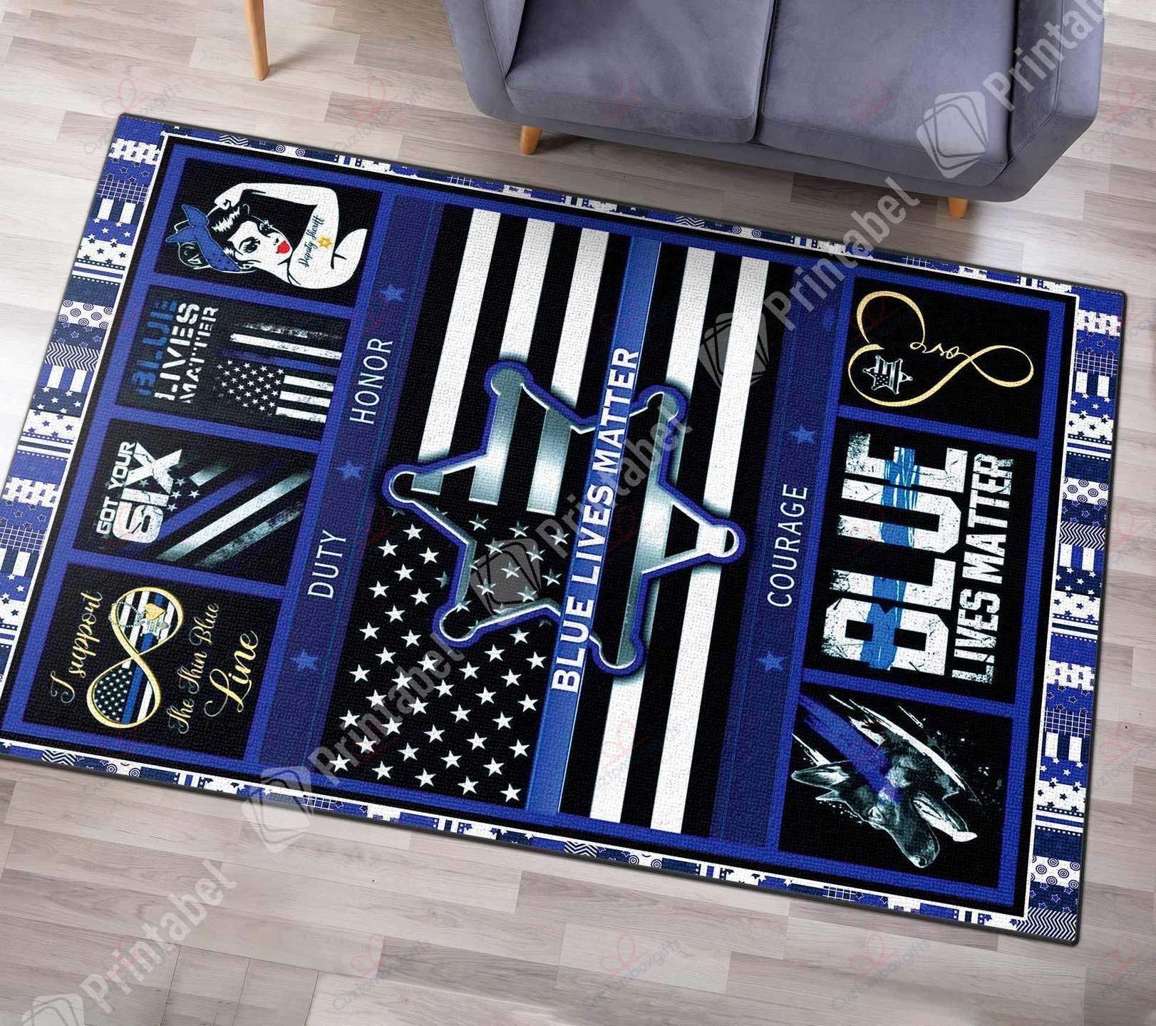 Blue Lives Matter Rug Sport Decor Gift Floor Decor Living Room Carpet Rug Area Rug - 656b2b703cd1 Blue Lives Matter Rug Sport Decor Gift Floor Decor Living Room Carpet Rug Area Rug - 656b2b703cd1