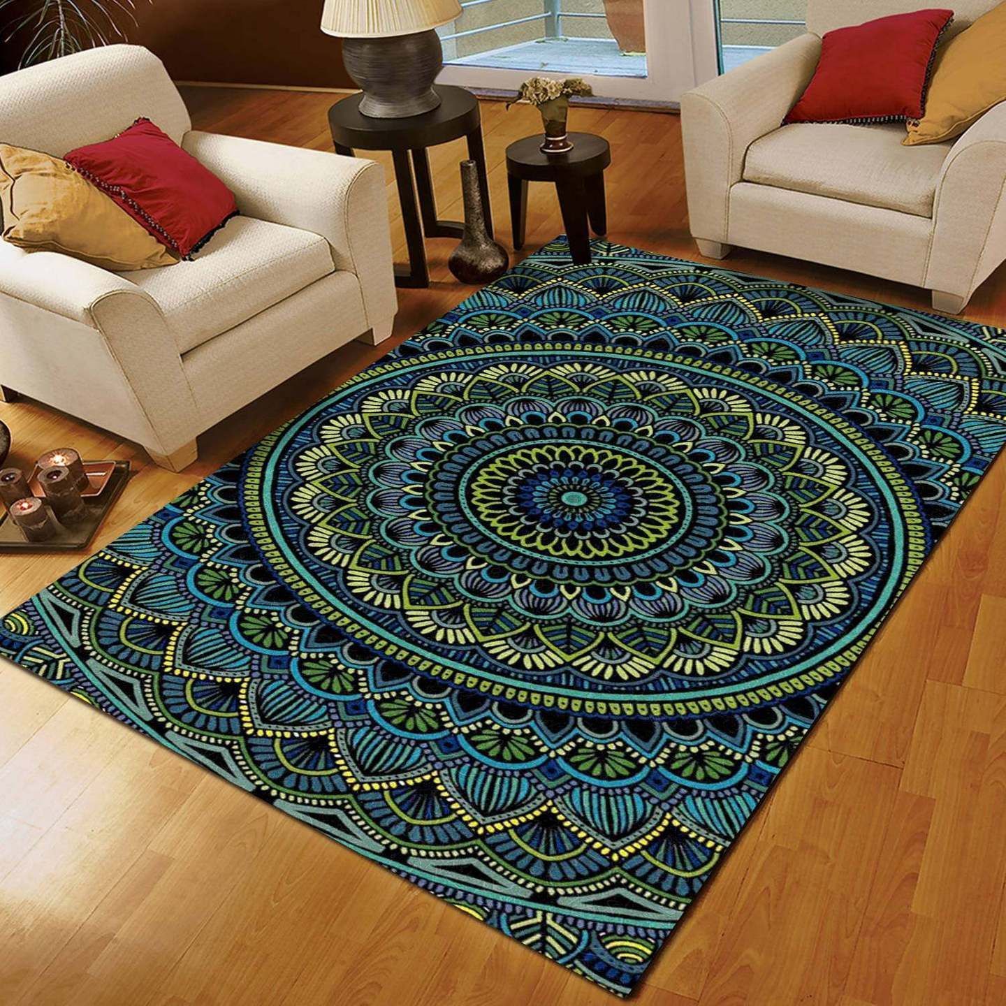 Blue Mandala Rug Sport Decor Gift Floor Decor Living Room Carpet Rug Area Rug - 50d7c7bafc68 Blue Mandala Rug Sport Decor Gift Floor Decor Living Room Carpet Rug Area Rug - 50d7c7bafc68