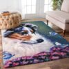 Blue Merle Collie Rug Sport Decor Gift Floor Decor Living Room Carpet Rug Area Rug - 36c385e64b32