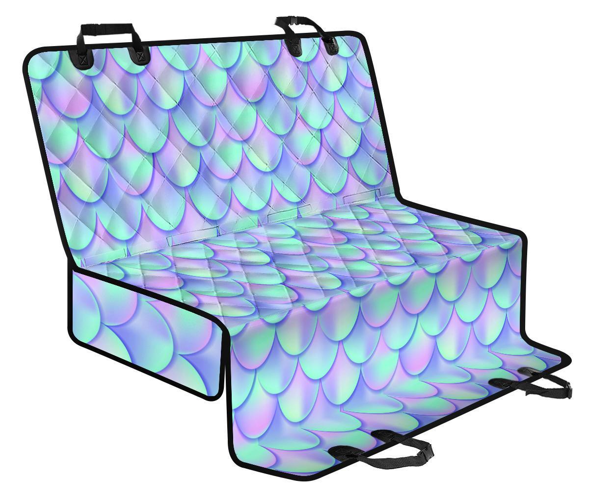 Blue Mermaid Scales Pattern Print Pet Car Back Seat Cover - 959cd79ead5f Blue Mermaid Scales Pattern Print Pet Car Back Seat Cover - 959cd79ead5f
