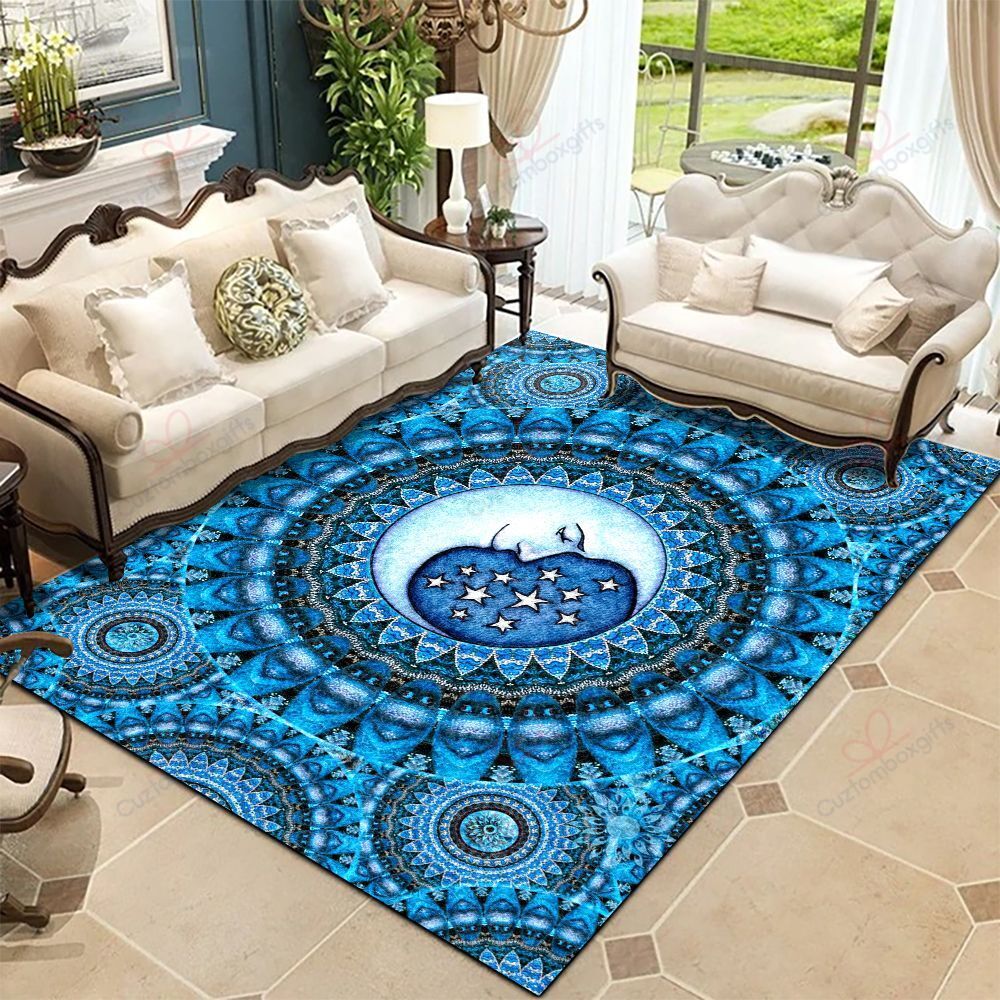Blue Moon Celestial Rug Sport Decor Gift Floor Decor Living Room Carpet Rug Area Rug - fa63c3222960 Blue Moon Celestial Rug Sport Decor Gift Floor Decor Living Room Carpet Rug Area Rug - fa63c3222960