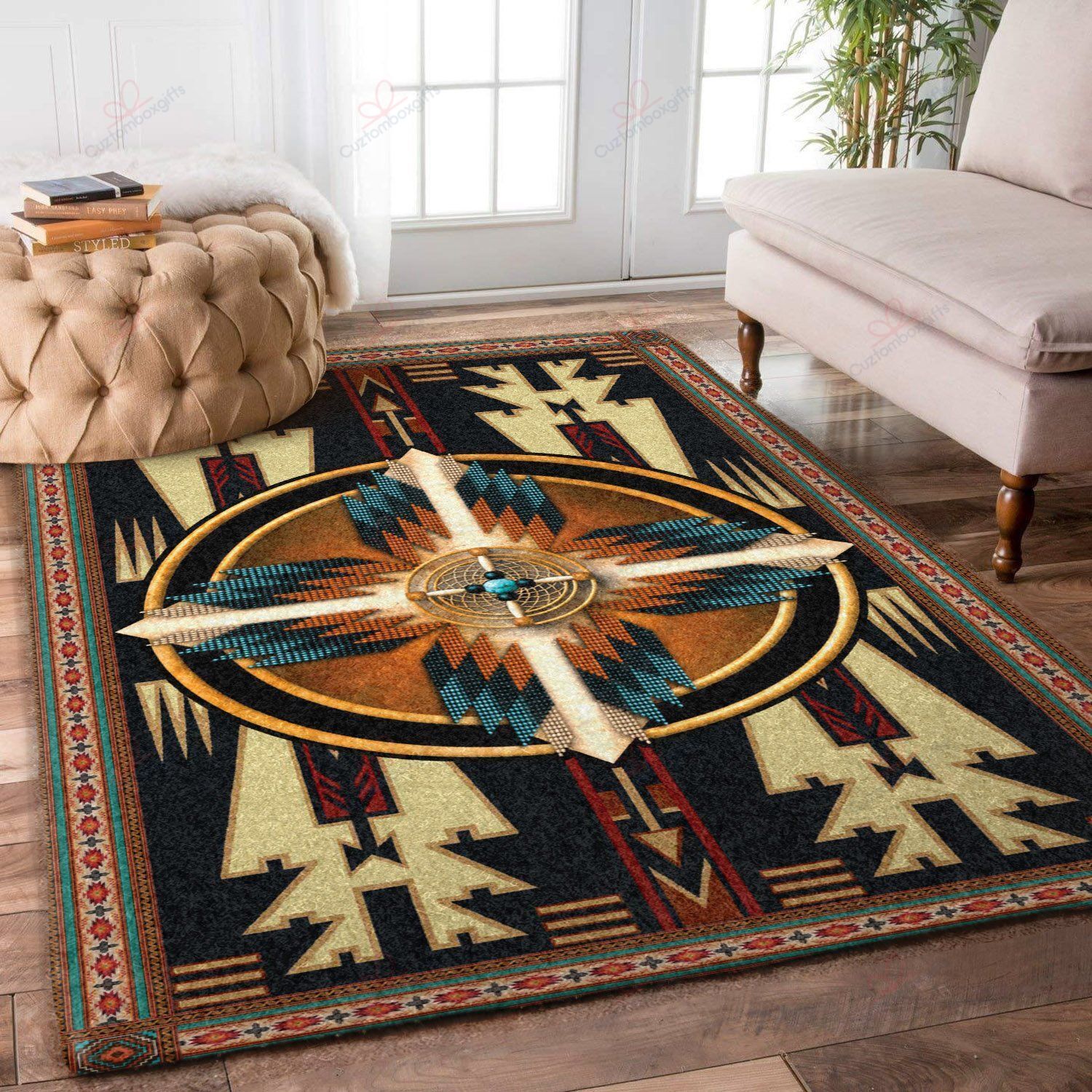 Blue Native American Rug Sport Decor Gift Floor Decor Living Room Carpet Rug Area Rug - d752ba4821d3 Blue Native American Rug Sport Decor Gift Floor Decor Living Room Carpet Rug Area Rug - d752ba4821d3