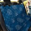 Blue Nautical And Textured Circle Car Back Seat Cover Dog Car Seat Covers - b161cd4a2d97