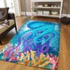 Blue Octopus Rug Sport Decor Gift Floor Decor Living Room Carpet Rug Area Rug - da94226872a1
