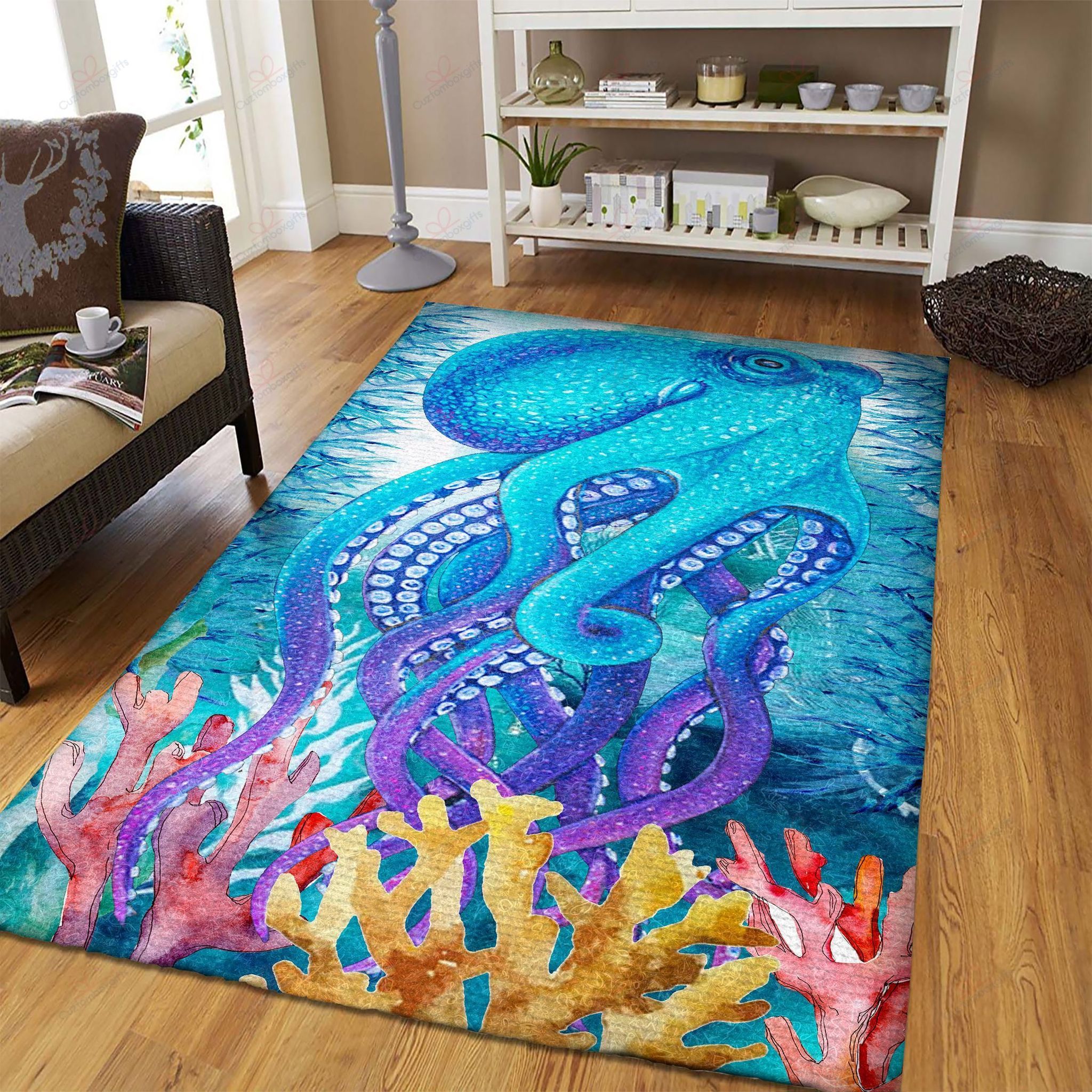 Blue Octopus Rug Sport Decor Gift Floor Decor Living Room Carpet Rug Area Rug - da94226872a1 Blue Octopus Rug Sport Decor Gift Floor Decor Living Room Carpet Rug Area Rug - da94226872a1