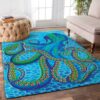Blue Octopus Rug Sport Decor Gift Floor Decor Living Room Carpet Rug Area Rug - 354a47eb86ac