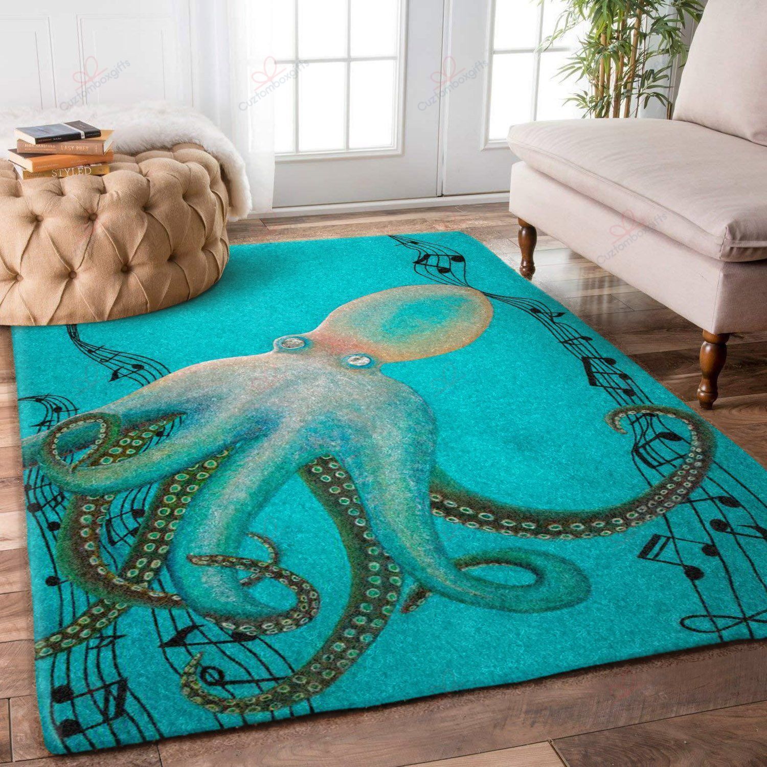 Blue Octopus Rug Sport Decor Gift Floor Decor Living Room Carpet Rug Area Rug - cb7c823ed9fd Blue Octopus Rug Sport Decor Gift Floor Decor Living Room Carpet Rug Area Rug - cb7c823ed9fd