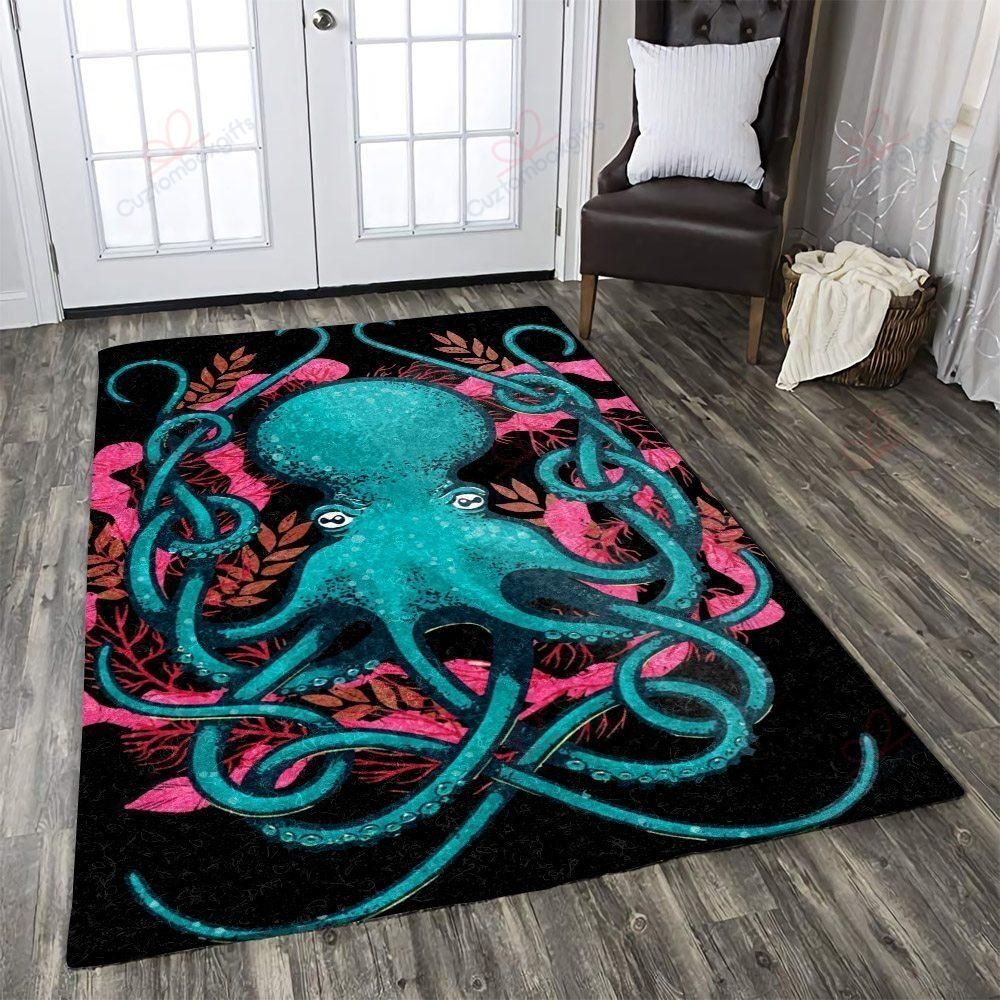 Blue Octopus Rug Sport Decor Gift Floor Decor Living Room Carpet Rug Area Rug - a60ef69d747e Blue Octopus Rug Sport Decor Gift Floor Decor Living Room Carpet Rug Area Rug - a60ef69d747e