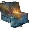 Blue Orange Stardust Galaxy Space Print Pet Car Back Seat Cover - 2cf829bccd8d