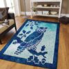 Blue Owl Rug Sport Decor Gift Floor Decor Living Room Carpet Rug Area Rug - e0bbfa1245db