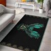 Blue Owl Viking Rug Sport Decor Gift Floor Decor Living Room Carpet Rug Area Rug - 445f64975db1