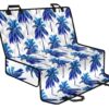 Blue Palm Tree Pattern Print Pet Car Back Seat Cover - 3fa04467f29e