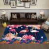 Blue Pink Flamingo Rug Sport Decor Gift Floor Decor Living Room Carpet Rug Area Rug - 8abae190c75b