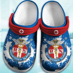 Blue Registered Nurse Crocs Clog Shoes – Nurse Protected Crocbland Clog Birthday Gift For Man Woman