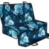 Blue Rose Floral Flower Pattern Print Pet Car Back Seat Cover - c1cd7b11ef1d