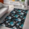 Blue Rose Rug Sport Decor Gift Floor Decor Living Room Carpet Rug Area Rug - e914fde229e6
