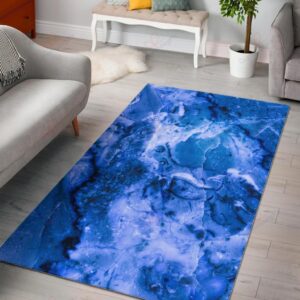 Blue Sapphire Marble Rug Sport Decor Gift Floor Decor Living Room Carpet Rug Area Rug - 82b547f910c6