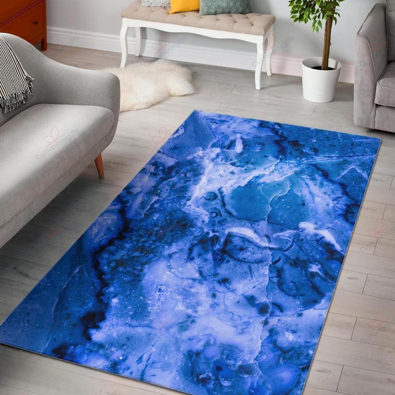 Blue Sapphire Marble Rug Sport Decor Gift Floor Decor Living Room Carpet Rug Area Rug - 64942d47266d Blue Sapphire Marble Rug Sport Decor Gift Floor Decor Living Room Carpet Rug Area Rug - 64942d47266d