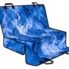 Blue Sapphire Marble Print Pet Car Back Seat Cover - 4190aa622a46