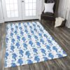 Blue Seahorse Rug Sport Decor Gift Floor Decor Living Room Carpet Rug Area Rug - ec012198e487