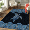 Blue Shark Mandala Rug Sport Decor Gift Floor Decor Living Room Carpet Rug Area Rug - fd461d9cb55f