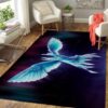 Blue Shiny Flying Owl Rug Sport Decor Gift Floor Decor Living Room Carpet Rug Area Rug - 17ca4b13f484