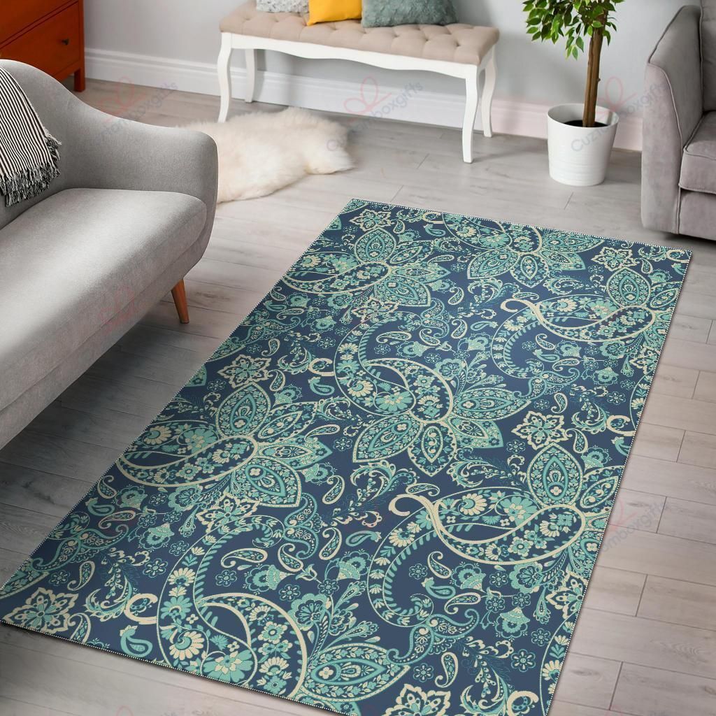 Blue Sky Paisley Bohemian Pattern Rug Sport Decor Gift Floor Decor Living Room Carpet Rug Area Rug - ed9e87098a70 Blue Sky Paisley Bohemian Pattern Rug Sport Decor Gift Floor Decor Living Room Carpet Rug Area Rug - ed9e87098a70