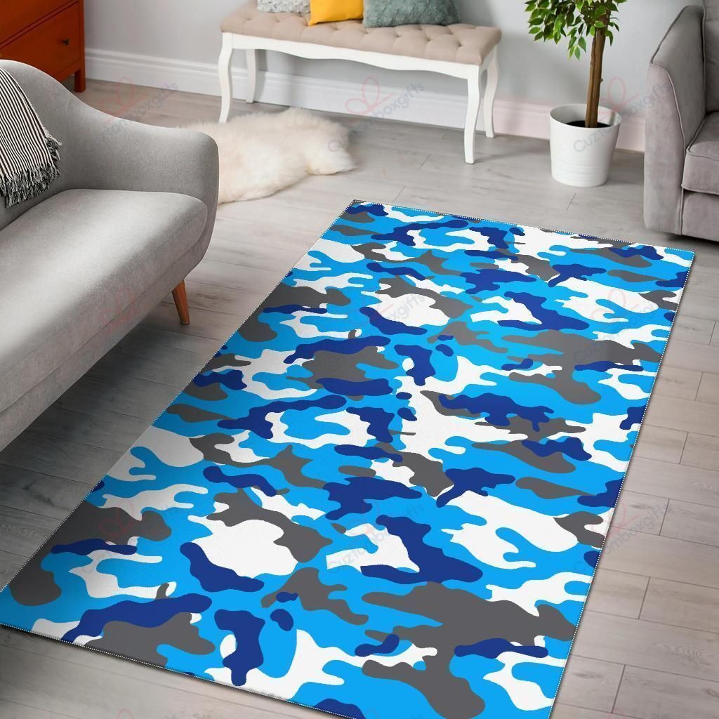 Blue Snow Camouflage Rug Sport Decor Gift Floor Decor Living Room Carpet Rug Area Rug - 2e4e20373997 Blue Snow Camouflage Rug Sport Decor Gift Floor Decor Living Room Carpet Rug Area Rug - 2e4e20373997