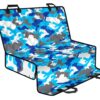 Blue Snow Camouflage Print Pet Car Back Seat Cover - 4c127190a0db