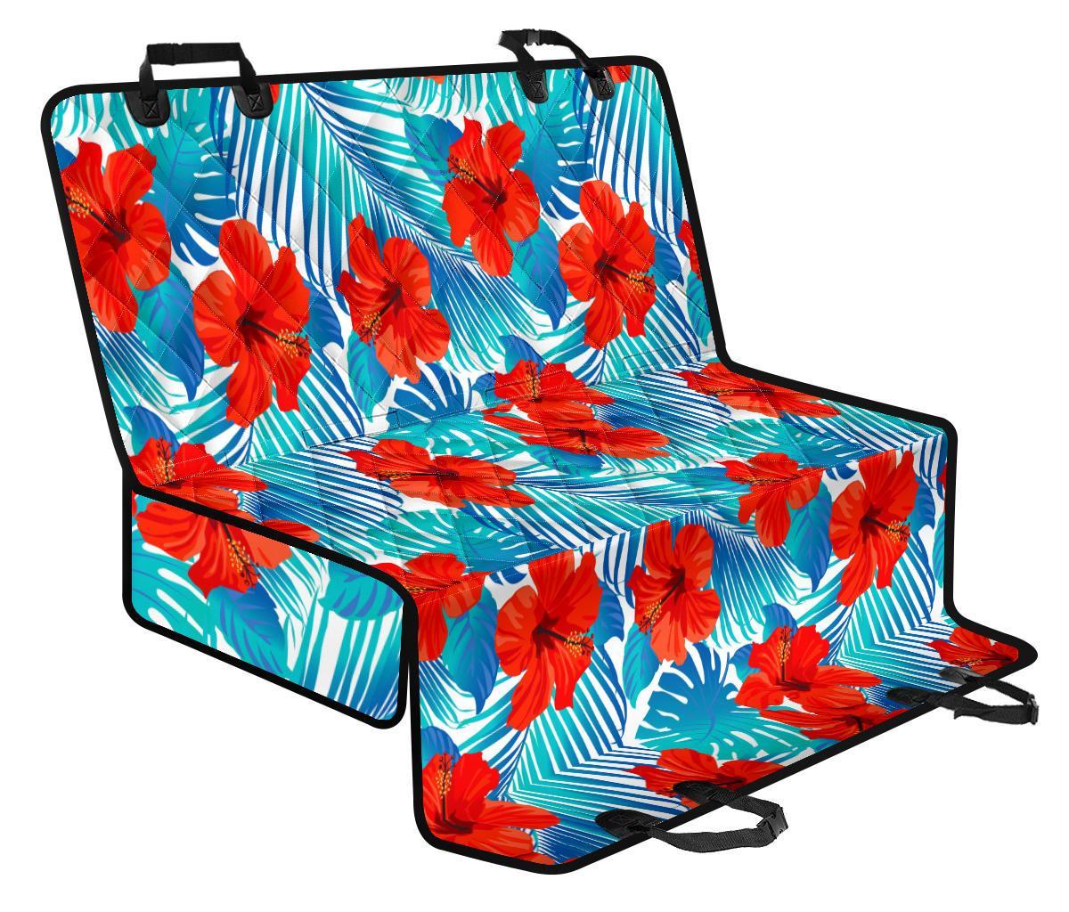 Blue Tropical Hibiscus Pattern Print Pet Car Back Seat Cover - c088ca095d78 Blue Tropical Hibiscus Pattern Print Pet Car Back Seat Cover - c088ca095d78