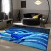 Blue Whale Rug Rug Sport Decor Gift Floor Decor Living Room Carpet Rug Area Rug - fc06efe13458