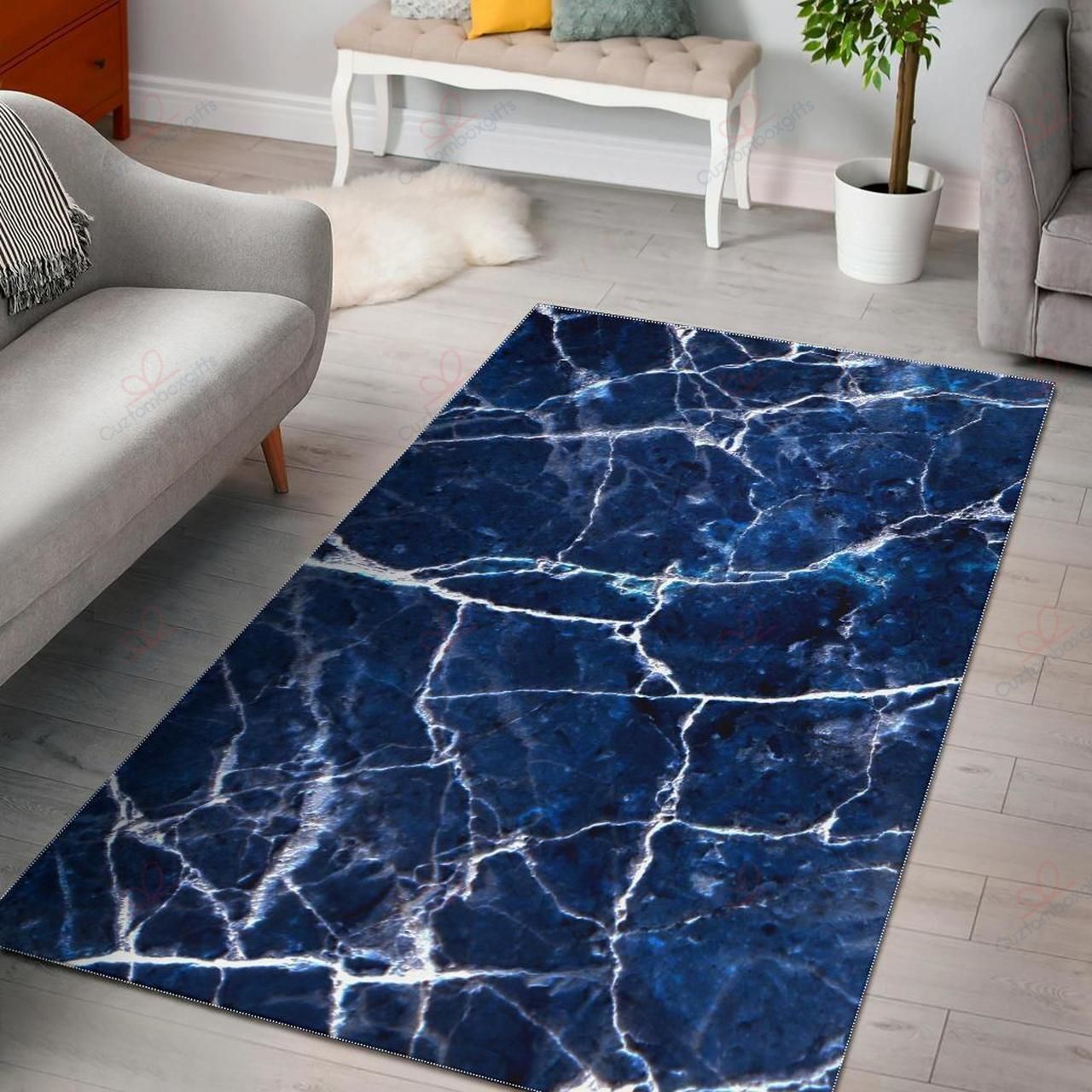 Blue White Marble Rug Sport Decor Gift Floor Decor Living Room Carpet Rug Area Rug - f624300caed1 Blue White Marble Rug Sport Decor Gift Floor Decor Living Room Carpet Rug Area Rug - f624300caed1