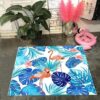 Blue White Pink Flamingo Rug Sport Decor Gift Floor Decor Living Room Carpet Rug Area Rug - 2d62356adf5d