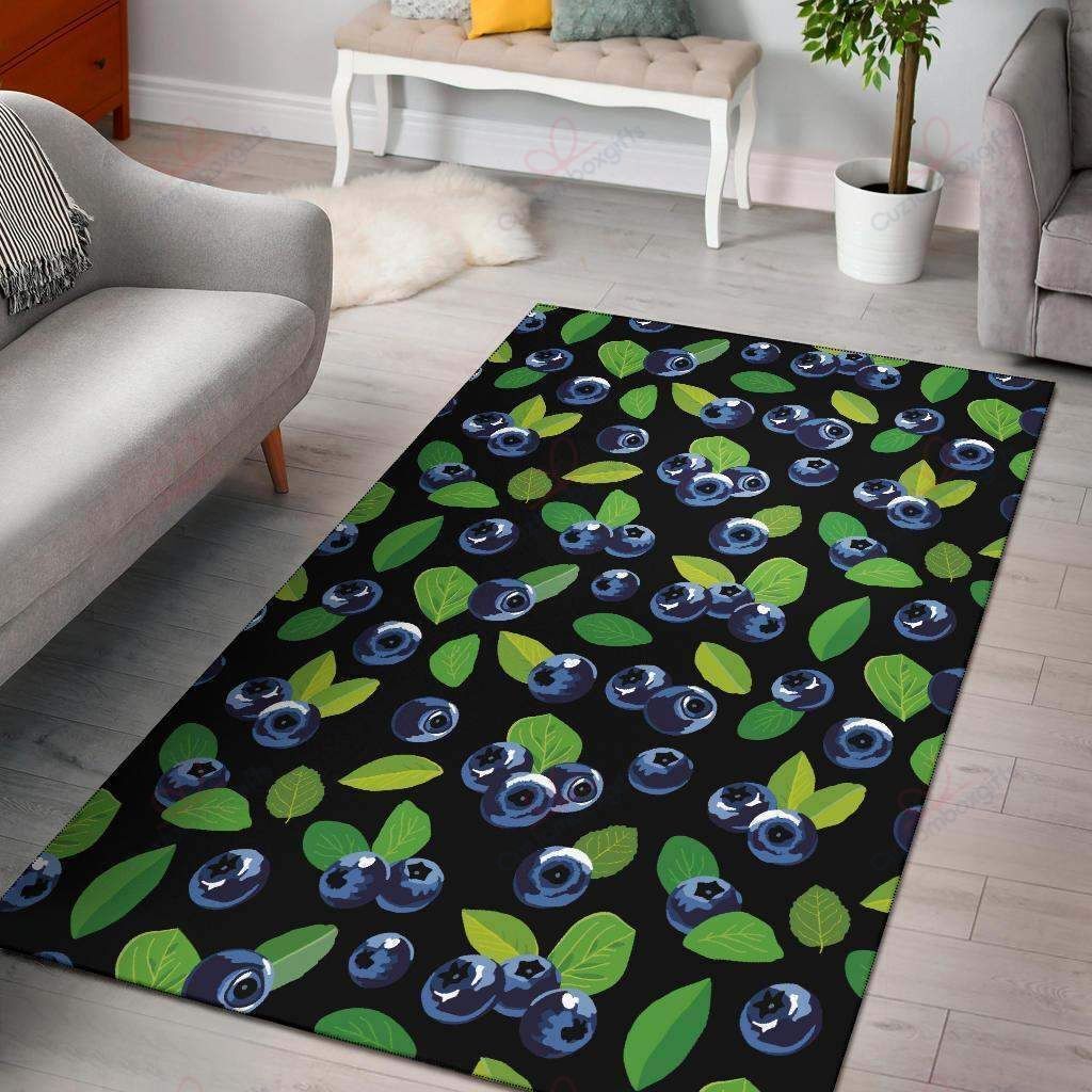 Blueberry Pattern Rug Sport Decor Gift Floor Decor Living Room Carpet Rug Area Rug - c13fad83a405 Blueberry Pattern Rug Sport Decor Gift Floor Decor Living Room Carpet Rug Area Rug - c13fad83a405