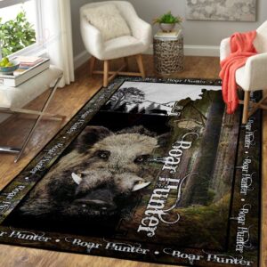 Boar Hunting Rug Sport Decor Gift Floor Decor Living Room Carpet Rug Area Rug - 9ec24b168266