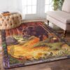 Boar Painting Rug Sport Decor Gift Floor Decor Living Room Carpet Rug Area Rug - 44ec95ca0626