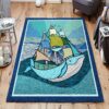Boat And Whale Rug Sport Decor Gift Floor Decor Living Room Carpet Rug Area Rug - 289c53f90939